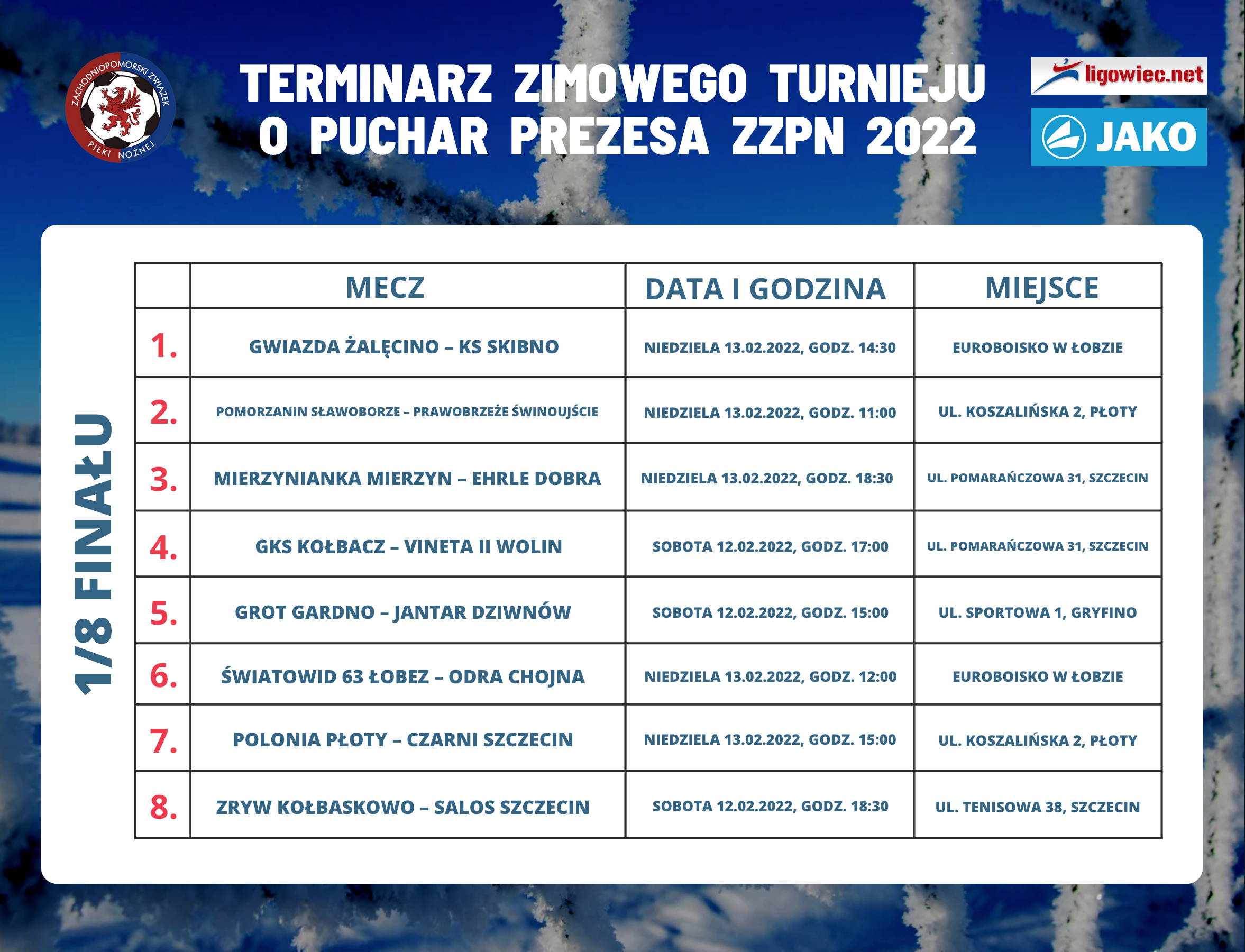 terminarz 18 finału